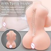 4kg masturbation sex doll with big boobs pussy ass 3D realistic love doll with 2 small holes male masturbation sex toy with tors invented by AutomaticWoman
